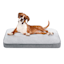 Grey Polyester Rectangle Pet Pillow, 26x35