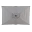 Light Grey Rectangle LED Crank Patio Umbrella, 6.5x10'