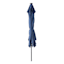 Dark Blue Rectangle LED Crank Patio Umbrella, 6.5x10'