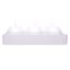 3-Pack White Unscented Overdip Round Candles