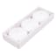 3-Pack Unscented Floating Overdip Candles, White