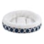 Navy & White Printed Donut Pet Bed, 18x22