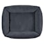 Grey Corduroy Cuffed Pet Bed, 18x22