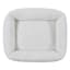 Crystal Grey Velvet & White Microberber Pet Bed, 18x22