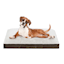 Brown Brushed Faux Fur Pet Bed, 27x36