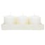 3-Pack Ivory Unscented Overdip Votive Candles, 3"