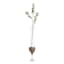 Clear Hourglass Floor Vase, 32"