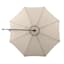 Tan Offset Round Patio Umbrella, 10'