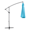 Turquoise Offset Round Patio Umbrella, 10'