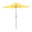 Yellow Crank & Tilt Round Patio Umbrella, 9'
