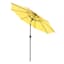 Yellow Crank & Tilt Round Patio Umbrella, 9'
