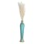 Blue Mosaic Metal Floor Vase, 35.5"
