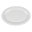White Porcelain Oval Platter, 16"