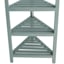 4-Tier Grey Wood Corner Storage Stand