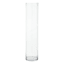 Clear Glass Floor Vase, 32"