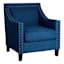 Providence Erica Studded Accent Chair, Blue