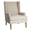 Honeybloom Asher Wing Accent Chair, Brown