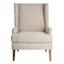 Honeybloom Asher Wing Accent Chair, Brown