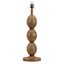 Found & Fable Walnut Wood Finish Stacked Medium Table Lamp Base, 22"