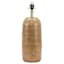 Found & Fable Wood Finish Ribbed Medium Table Lamp Base, 19"