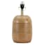 Found & Fable Wood Finish Ribbed Small Lamp Base, 14"