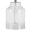 Ty Pennington Dimpled Glass Small Table Lamp with Sea Grass Shade, 21.5"