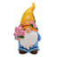 Yellow Gnome Outdoor Garden Statue, 6.1"