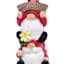 Stacked Ladybug Gnomes Outdoor Garden Statue, 9"