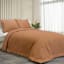 Crosby St 3-Piece Brown Cotton Textured Comforter Set, King