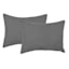 Crosby St. 3-Piece Grey Cotton Textured Comforter Set, Full/Queen