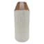 White Wood Two-Tone Vase, 14"