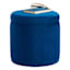 Stuart Round Storage Ottoman, Navy Blue