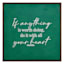 Found & Fable Framed Sentiment Canvas Wall Sign, 12"