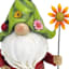 Bobble Head Gnome Outdoor Garden Statue, 8"