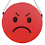 Hanging Reversible Emoji Wall Art, 8"