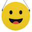 Hanging Reversible Emoji Wall Art, 8"