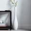 White Wooden Floor Vase, 36"