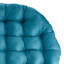 Suede Papasan Porcelain Cushion, Blue
