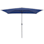 Navy Blue Crank Rectangle Patio Umbrella, 6.5x10ft