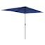 Navy Blue Crank Rectangle Patio Umbrella, 6.5x10ft