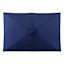 Navy Blue Crank Rectangle Patio Umbrella, 6.5x10ft