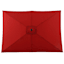 Cherry Crank Rectangle Patio Umbrella, 6.5x10ft