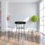 Crosby St. Harwood White & Black Backless Counter Stool, 26"