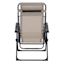Steel Sling Gravity Patio Chair, Taupe