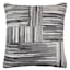 Crosby St. Black & White Grid Embroidered Square Outdoor Throw Pillow, 20"