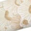 Found & Fable Natural & White Fan Embroidered Lumbar Outdoor Throw Pillow, 12x22
