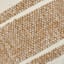 Honeybloom Tan & White Block Stripe Square Outdoor Throw Pillow, 18"