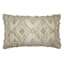 Tracey Boyd Tan Chunky Diamond Lumbar Outdoor Throw Pillow, 14x24