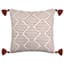Tracey Boyd Rust & Natural Geo Outdoor Throw Pillow with Tassel, 20"