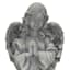 Praying Angel Outdoor Garden Statue, 17"